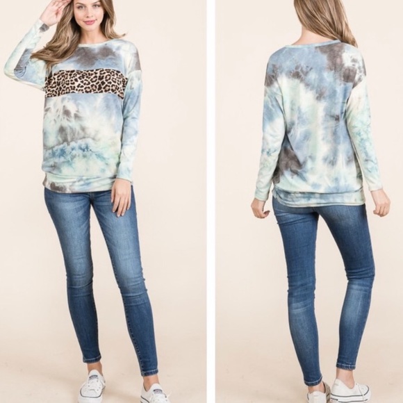 Sold❤️❤️Tie-dye top plus sizes long sleeved shirt 2x - Picture 5 of 15